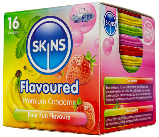 Skins Condoms Flavours Cube 16 Pack - International 1 - UABDSM