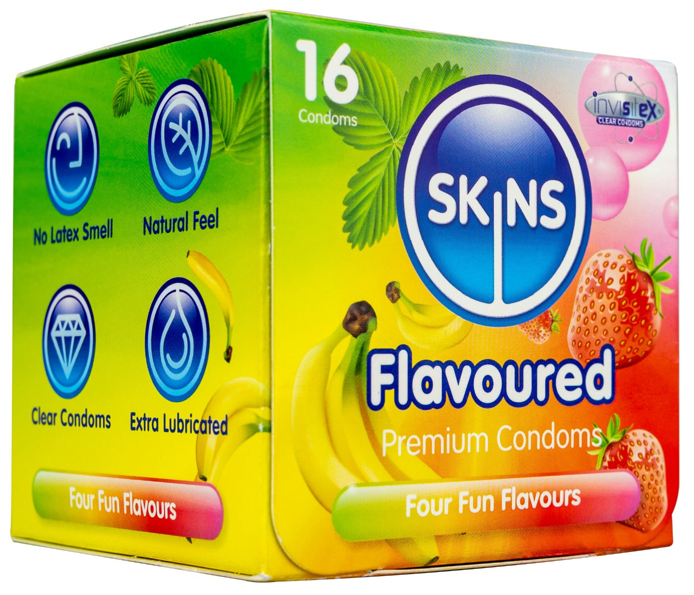 Skins Condoms Flavours Cube 16 Pack - International 1 - UABDSM