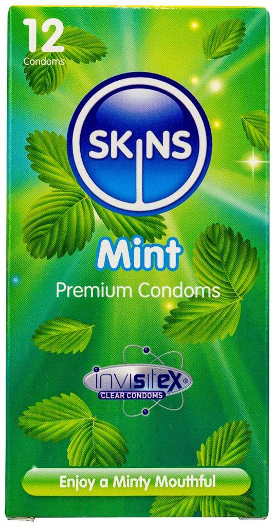 Skins Condoms Mint 12 Pack - International 1 Skins Condoms Mint 12 Pack - International 1 - UABDSM