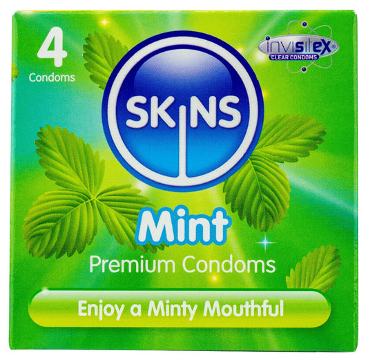 Skins Condoms Mint 4 Pack - International 1 Skins Condoms Mint 4 Pack - International 1 - UABDSM