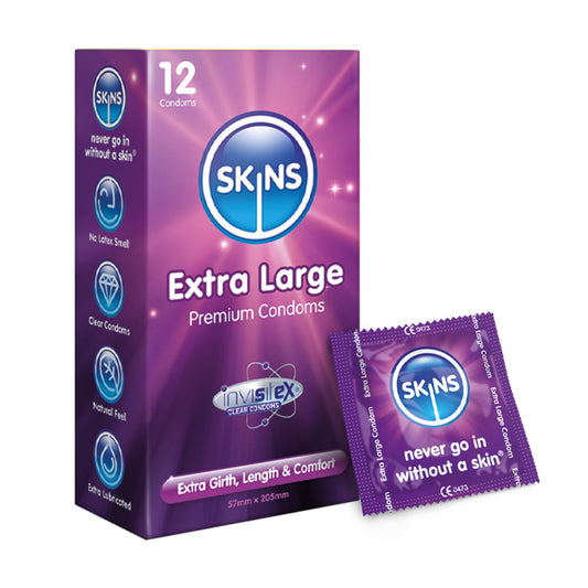 Skins Condoms Extra Large 12 Pack Skins Condoms Extra Large 12 Pack - UABDSM