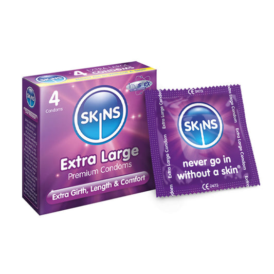 Skins Condoms Extra Large 4 Pack Skins Condoms Extra Large 4 Pack - UABDSM