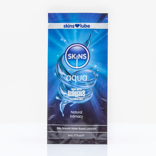 Skins Aqua Water Based Lubricant - 5ml Foil Skins Aqua Water Based Lubricant - 5ml Foil - UABDSM