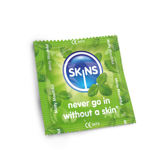 Skins Condoms Mint Flavour FOIL (BAG 500) Skins Condoms Mint Flavour FOIL (BAG 500) - UABDSM