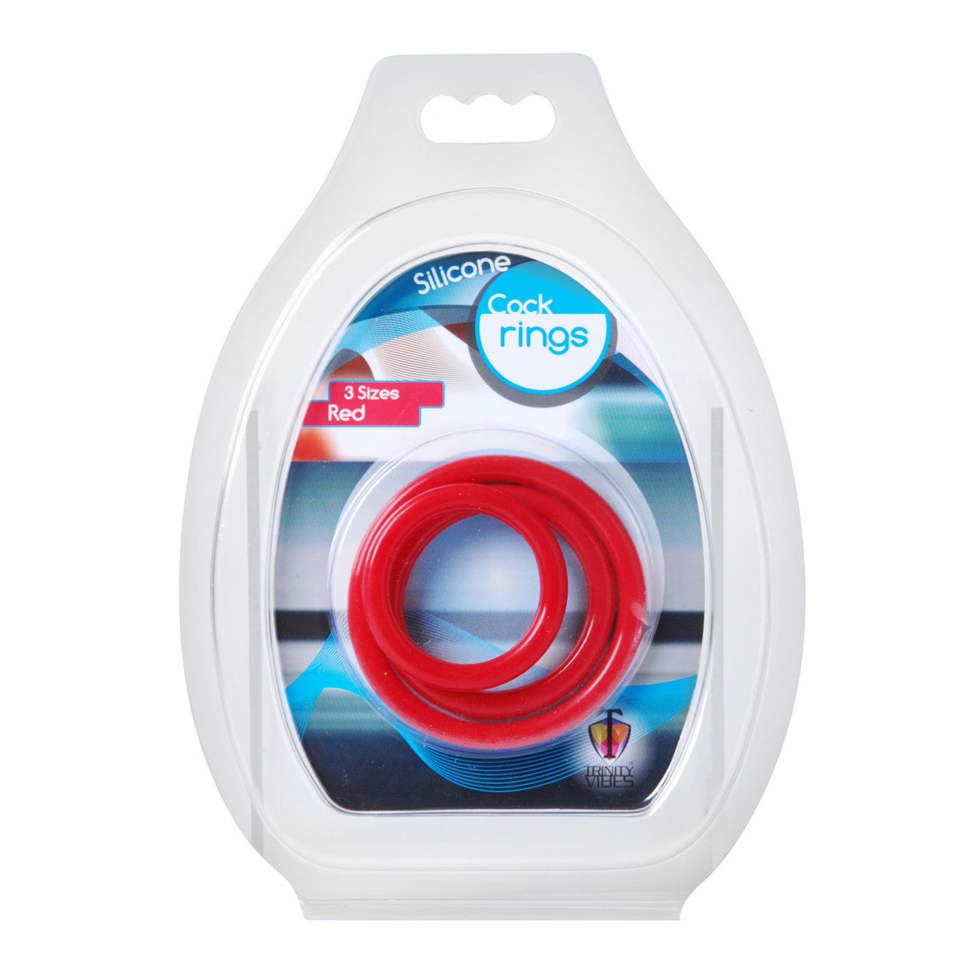 Trinity Silicone Cock Rings Red - UABDSM