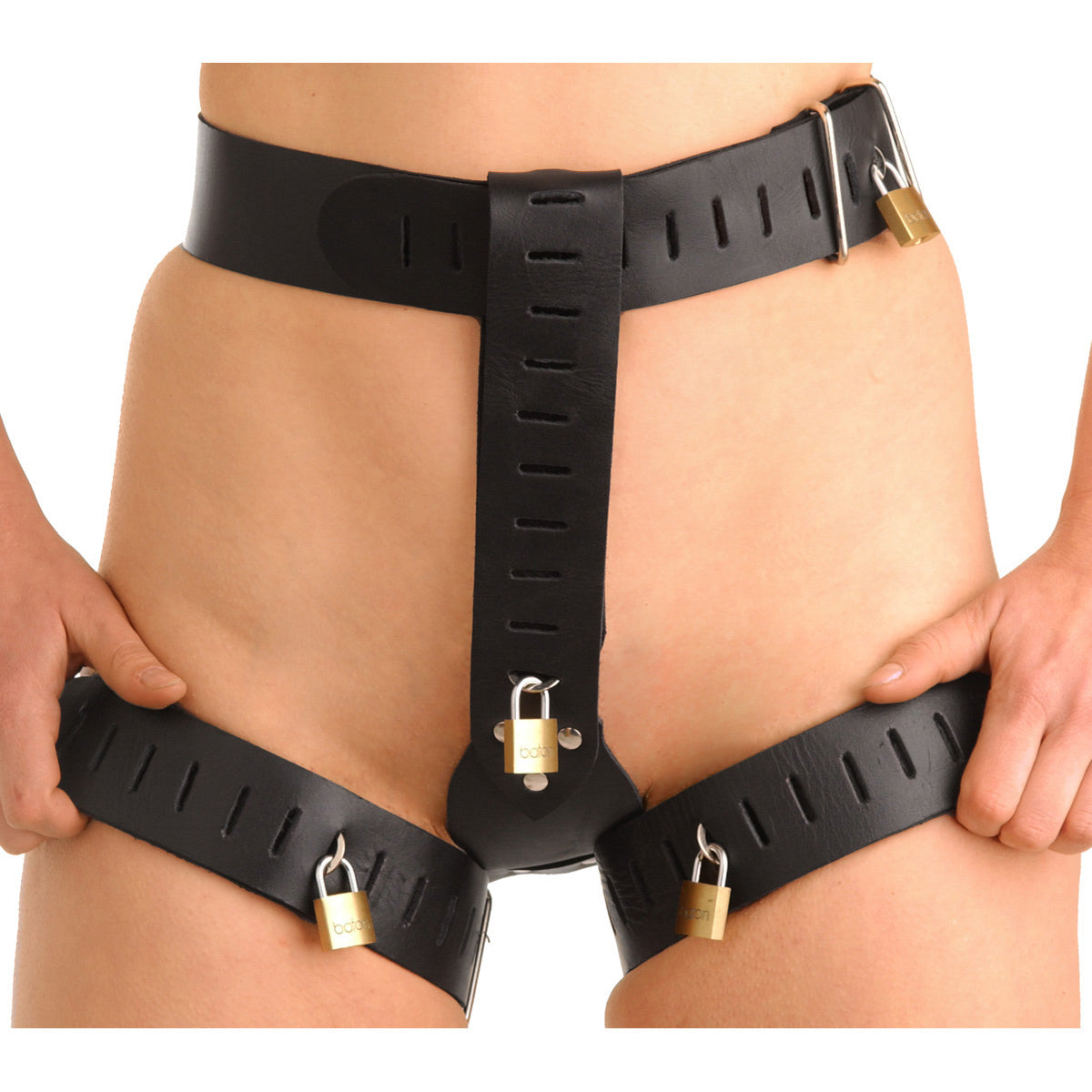 Deluxe Locking Womens Chastity Belt - ML - UABDSM