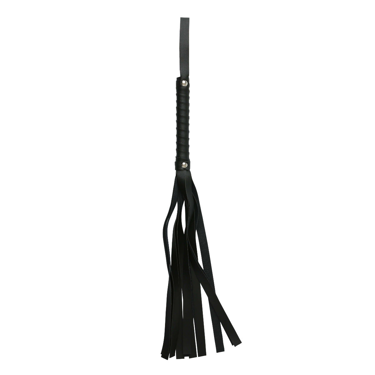 S&M Black Faux Leather Flogger - UABDSM