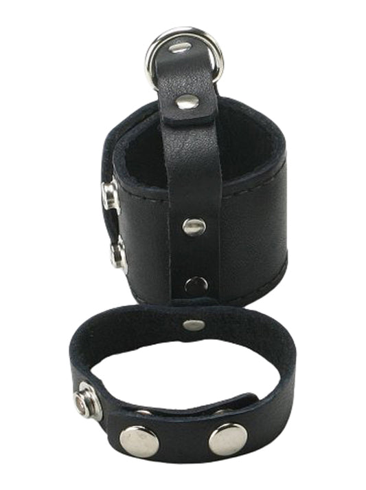 Strict Leather Cock Strap And Ball Stretcher - UABDSM