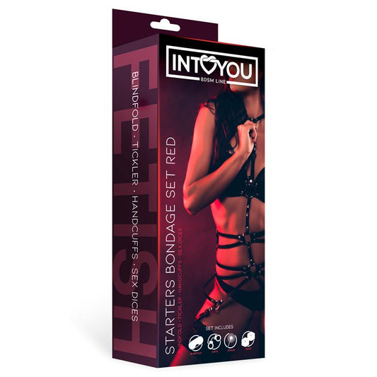 Starters Bondage Set 4 Pieces Red - UABDSM
