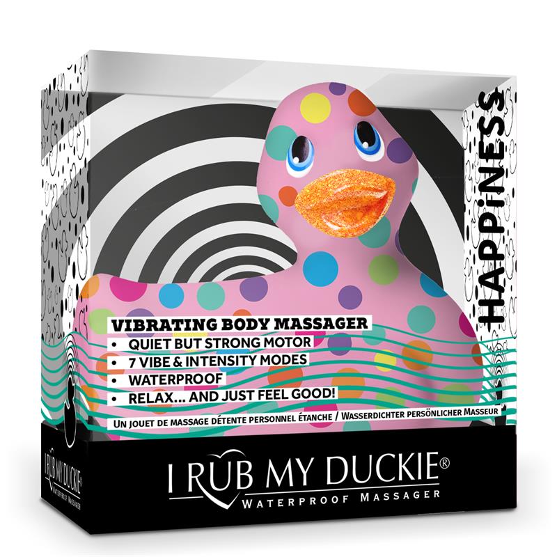 Stimulator I Rub My Duckie 2.0 Happiness Pink and Multi Color - UABDSM