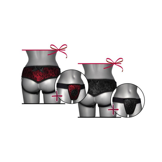 Strap On de Luxe Black With Back S - XL Strap On de Luxe Black With Back S - XL - UABDSM