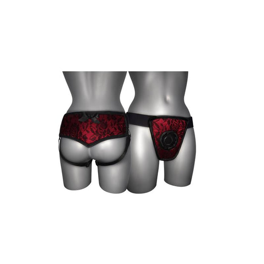 Strap On de Luxe Red With Back S - XL Strap On de Luxe Red With Back S - XL - UABDSM