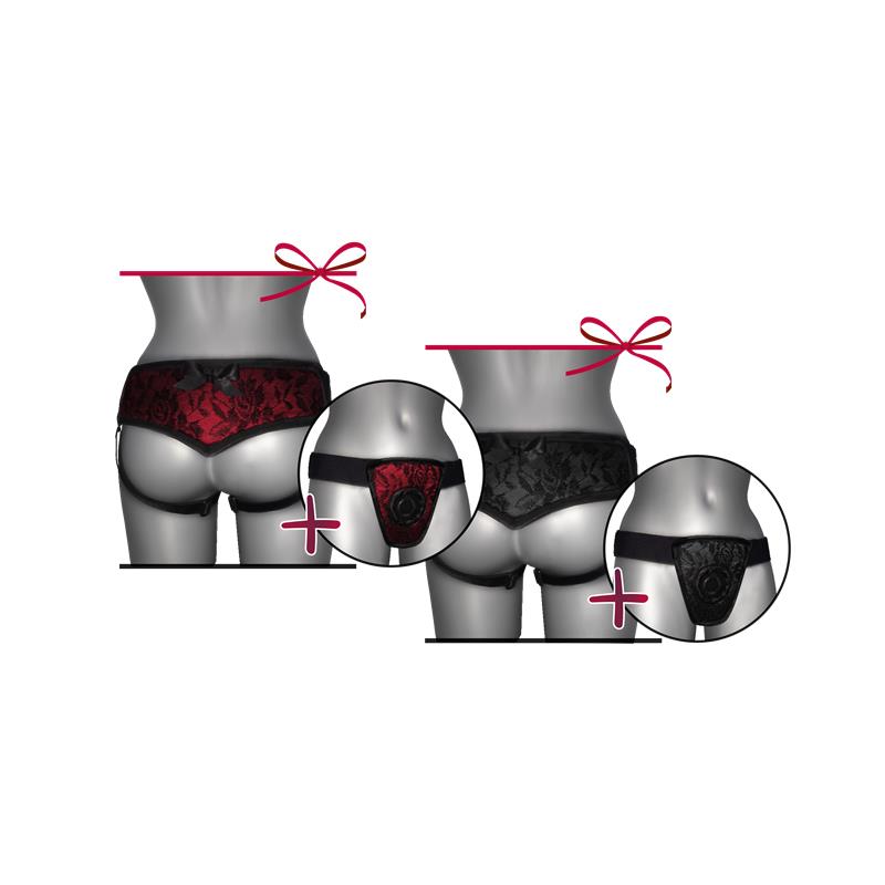 Strap On de Luxe Red With Back S - XL - UABDSM