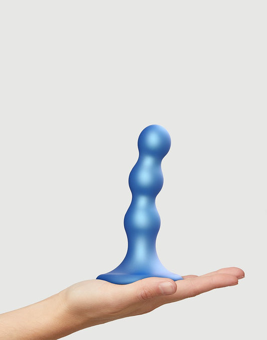 Strap-On-Me - Dildo Plug Balls Size S - Metallic Blue Strap-On-Me - Dildo Plug Balls Size S - Metallic Blue - UABDSM