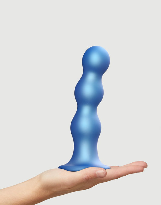 Strap-On-Me - Dildo Plug Balls Size XL - Metallic Blue Strap-On-Me - Dildo Plug Balls Size XL - Metallic Blue - UABDSM