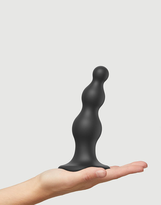 Strap-On-Me - Dildo Plug Beads Size M - Black Strap-On-Me - Dildo Plug Beads Size M - Black - UABDSM