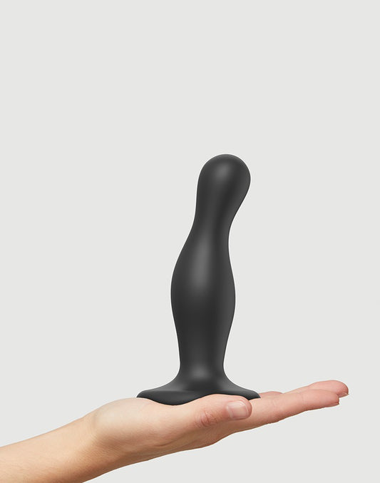 Strap-On-Me - Dildo Plug Curvy Size M - Black - UABDSM
