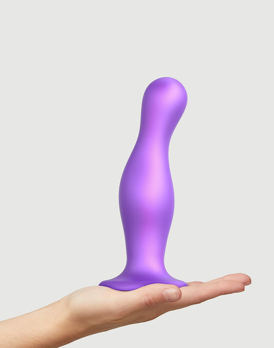 Strap-On-Me - Dildo Plug Curvy Size XL - Metallic Purple Strap-On-Me - Dildo Plug Curvy Size XL - Metallic Purple - UABDSM