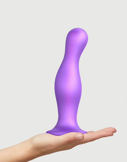 Strap-On-Me - Dildo Plug Curvy Size XXL - Metallic Purple Strap-On-Me - Dildo Plug Curvy Size XXL - Metallic Purple - UABDSM