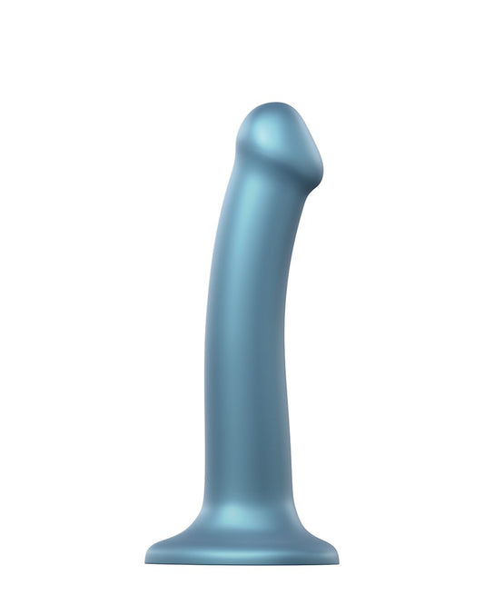 Strap-on-Me Mono Density Dildo Blue Metallic M Strap-on-Me Mono Density Dildo Blue Metallic M - UABDSM
