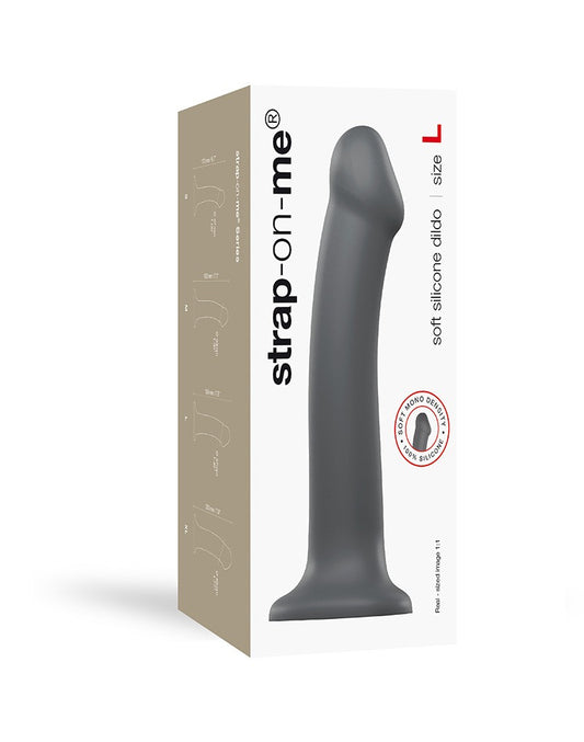 Strap-on-Me Mono Density Dildo Grey L - UABDSM