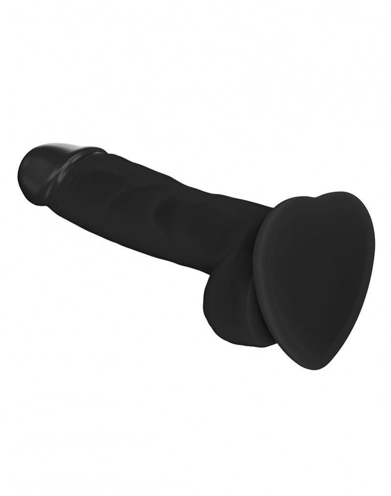 Strap-On-Me Soft Realistic Dildo Black Size M - UABDSM