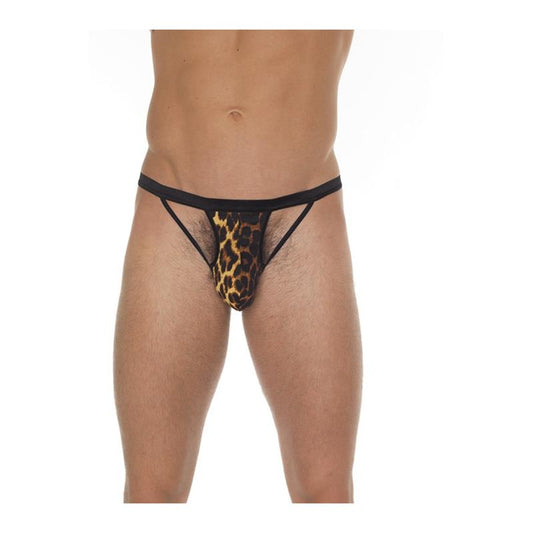 Stringwith Strings Black and Leopard One Size Stringwith Strings Black and Leopard One Size - UABDSM