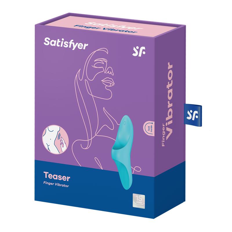 Teaser Finger Vibrator Light Blue - UABDSM