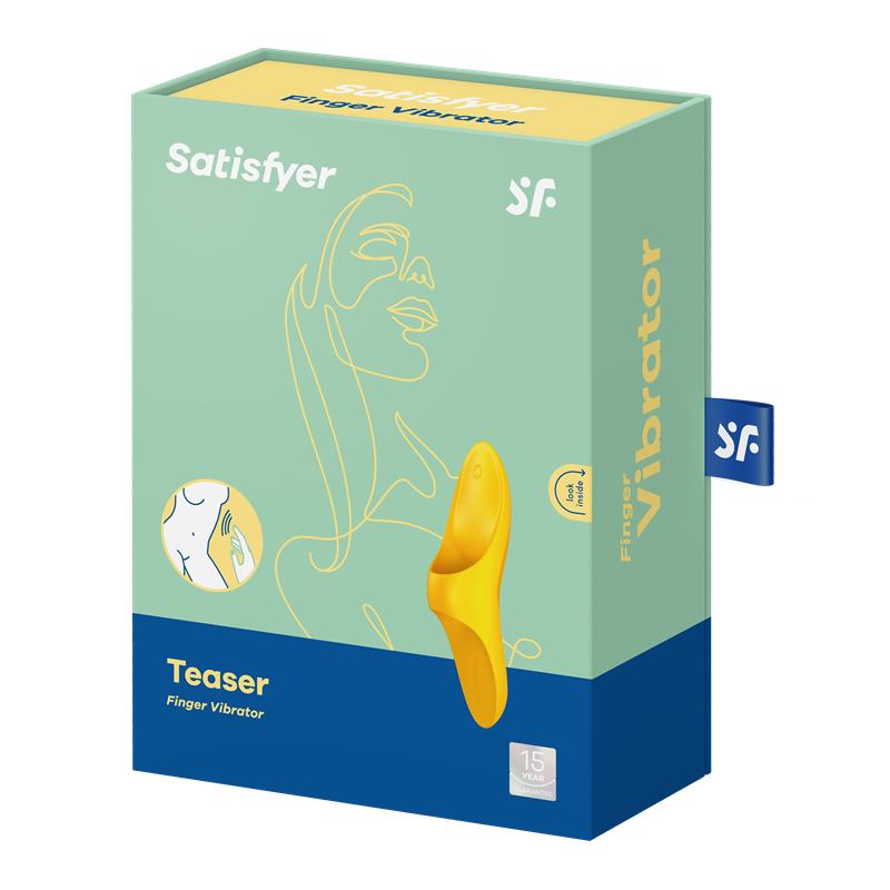 Teaser Finger Vibrator Yellow - UABDSM