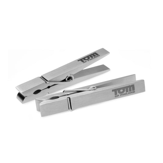 Tom of Finland Bros Pin Stainless Steel Nipple Clamps Tom of Finland Bros Pin Stainless Steel Nipple Clamps - UABDSM