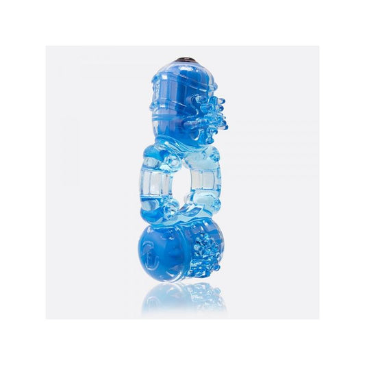 The Big O 2 Double Vibrating Pleasure Ring Blue The Big O 2 Double Vibrating Pleasure Ring Blue - UABDSM