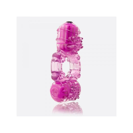 The Big O 2 Double Vibrating Pleasure Ring Purple - UABDSM