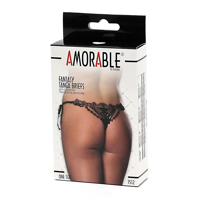 Thong Fantasy Black One Size - UABDSM