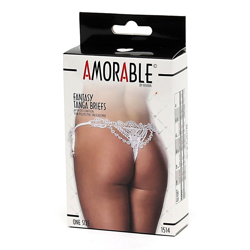 Thong Fantasy White One Size - UABDSM