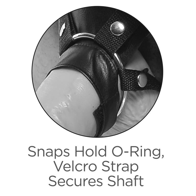 Two Cocks One Hole Hollow Strap-on Suspender 11 - Black - UABDSM