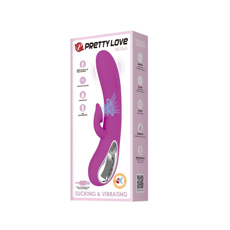 Vibe and Stimulator Nicola 12 Functions USB Waterproof - UABDSM