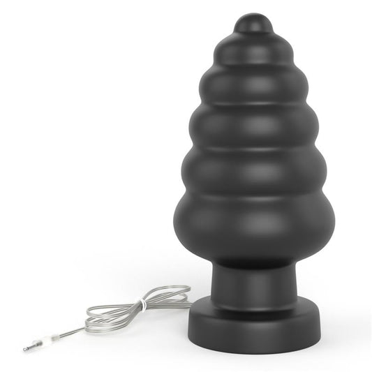 Vibrating Anal Plug King Sized 7 Black - UABDSM