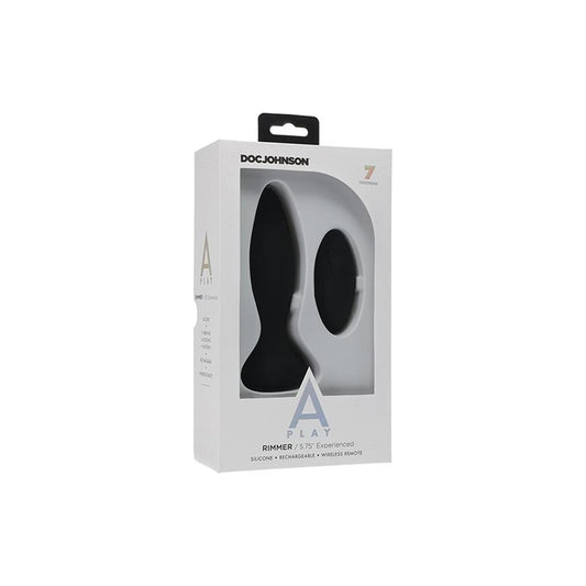 Vibrating and Rotating Butt Plug Rimmer Experienced Black - UABDSM