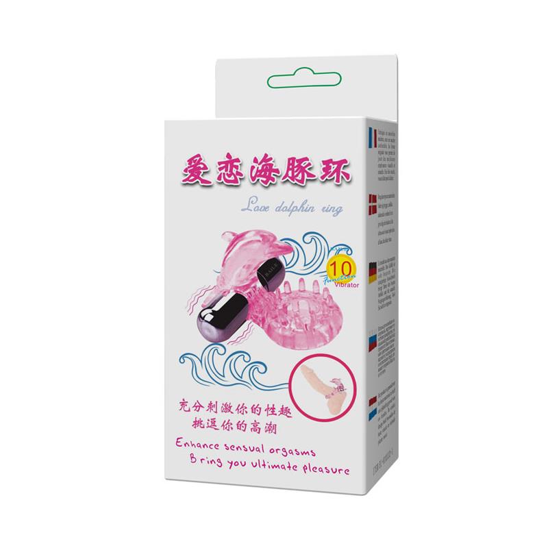Vibrating Cock Ring Love Dolphig Ring Pink - UABDSM