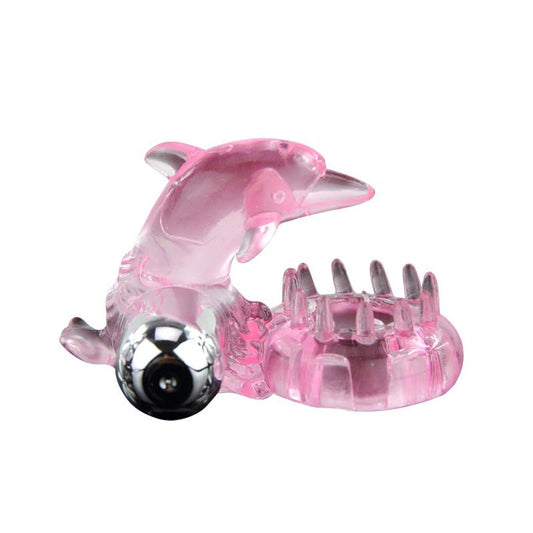 Vibrating Cock Ring Love Dolphig Ring Pink - UABDSM