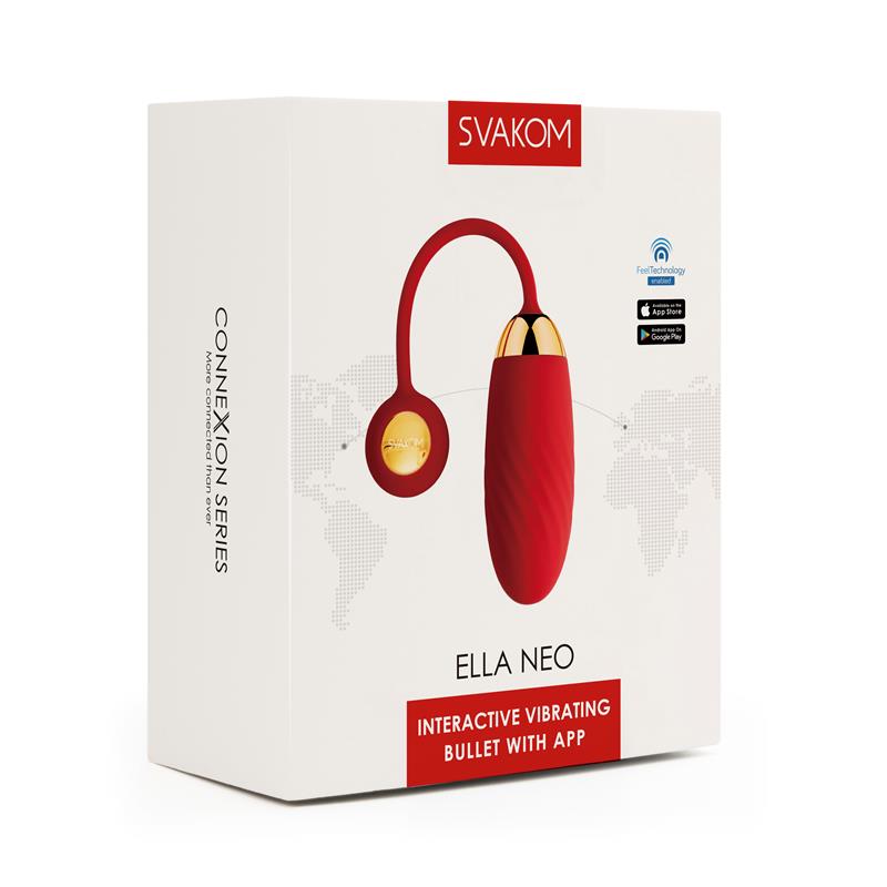 Vibrating Egg Connexion Series Ella Neo with App Red - UABDSM