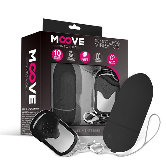Vibrating Egg with Remote Control Black Vibrating Egg with Remote Control Black - UABDSM