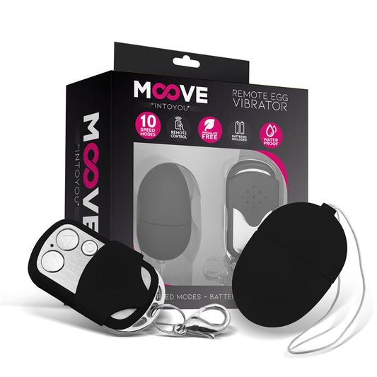 Vibrating Egg with Remote Control Mini Black Vibrating Egg with Remote Control Mini Black - UABDSM