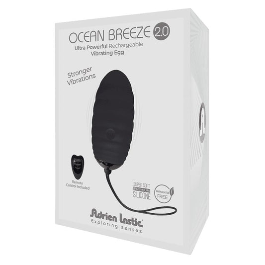 Vibrating Egg with Remote Control Ocean Breeze 2.0 Black Vibrating Egg with Remote Control Ocean Breeze 2.0 Black - UABDSM