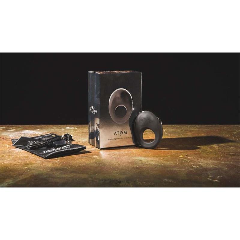 Vibrating Penis Ring Atom Black - UABDSM