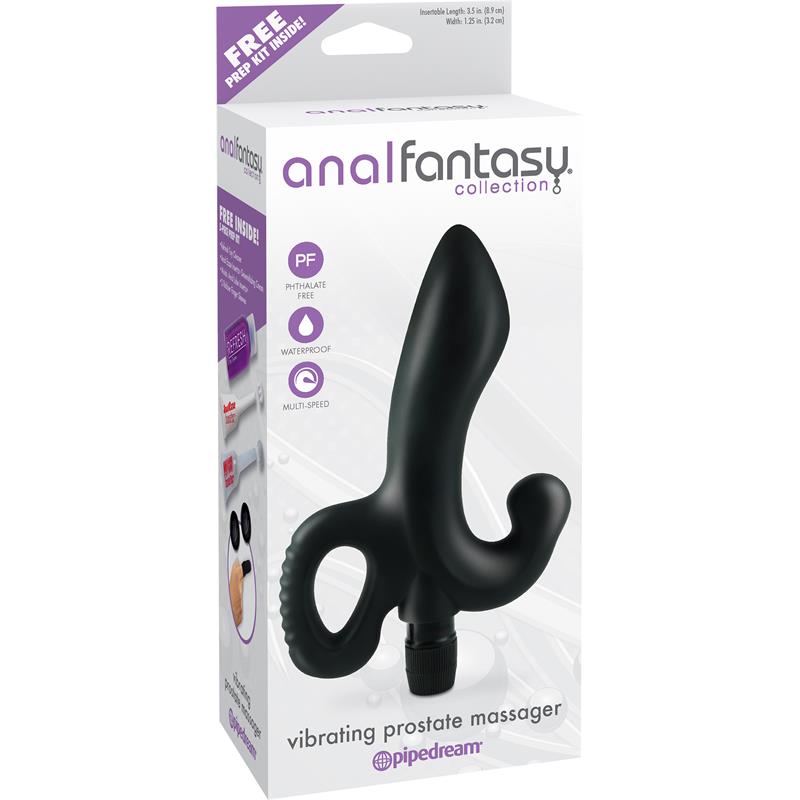 Vibrating Prostate Massag - Colour Black - UABDSM