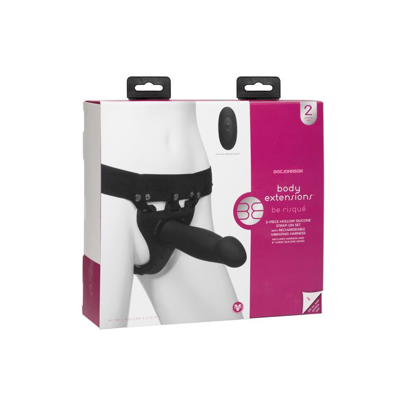 Vibrating Strap-On with Dildo Be Risqu - UABDSM