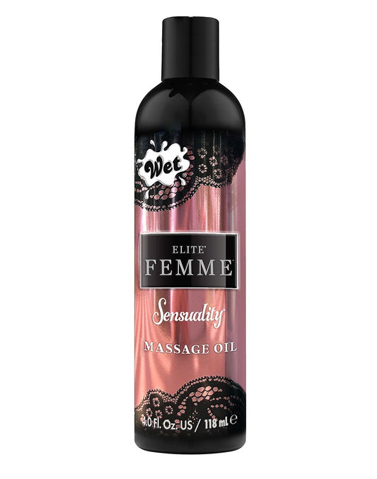 WET Elite Femme Sensuality Massage Oil 118ml. WET Elite Femme Sensuality Massage Oil 118ml. - UABDSM