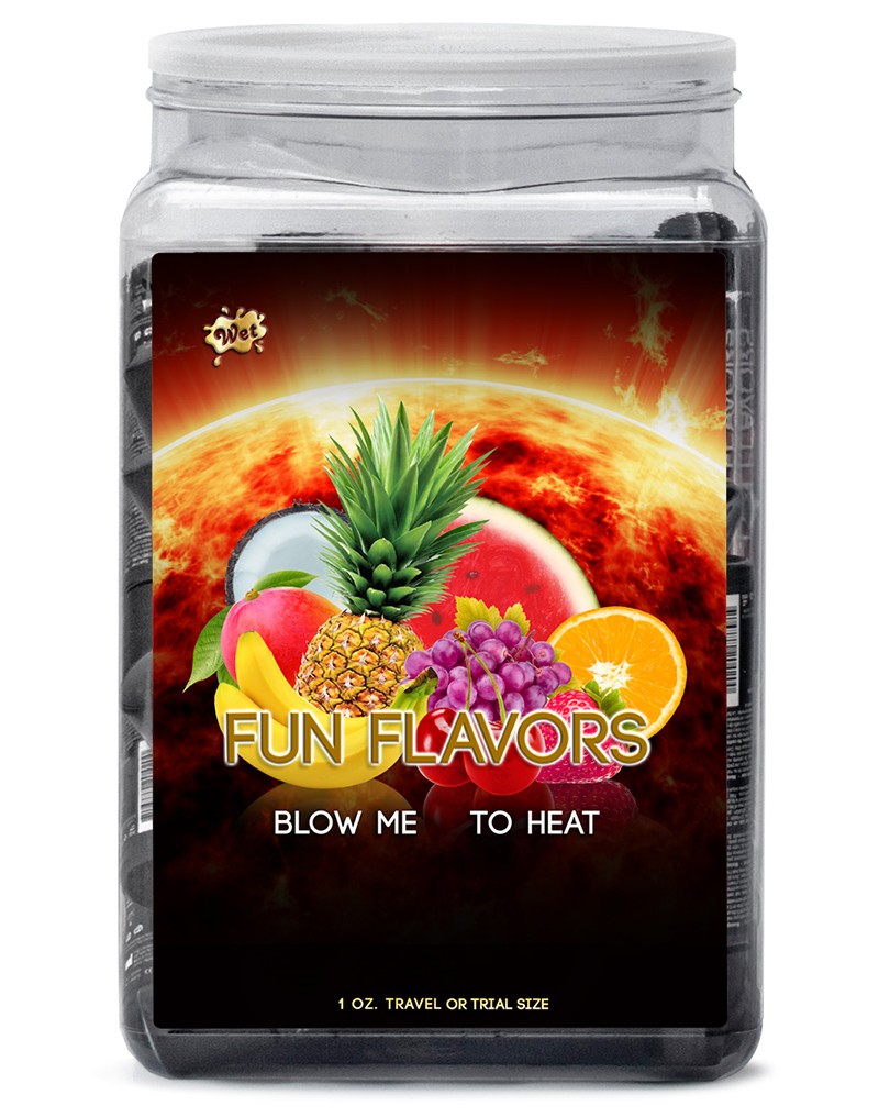 WET Fun Flavors 36 X 30ml. Assorted In Counter Bowl Display - UABDSM