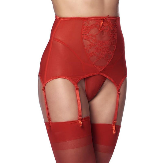 Wide Garter Belt with Stocking Red Wide Garter Belt with Stocking Red - UABDSM